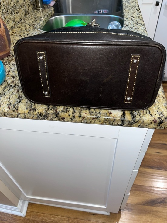 EUC Authentic Dooney&Bourke Belvedere Croc Embossed Leather Hobo Handbag & Pouch - Picture 5 of 9